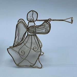 Vintage Capiz shell Angel table top ornament.